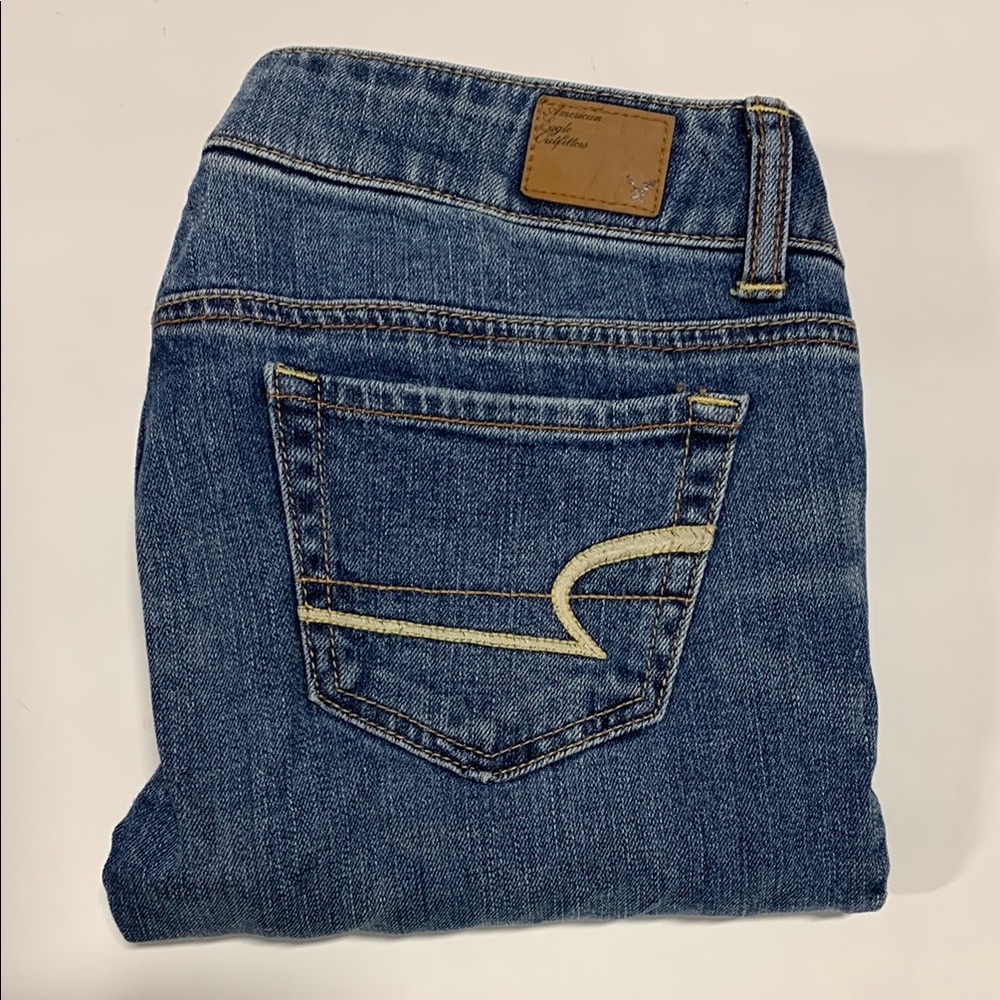 American Eagles Classic Blue Denim Stretch Jeans 4 Regular- 4x32‎ 0479